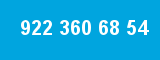 922 360 68 54